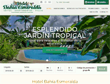 Tablet Screenshot of hotelbahiaesmeralda.com